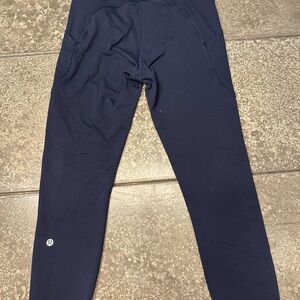 23" Lululemon Invigorate High Waist Leggings True Navy Size 8